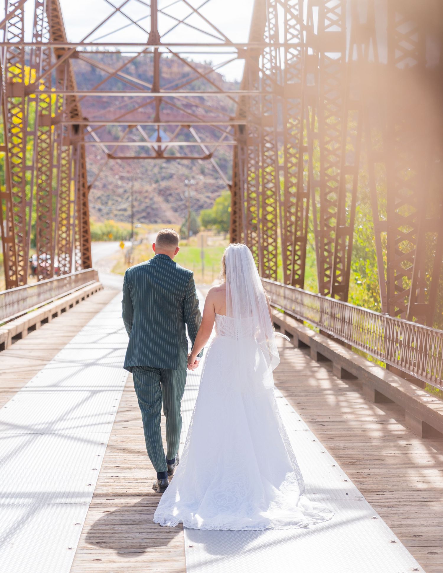 Wedding couple portrait
