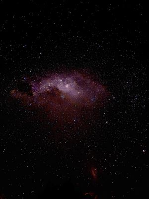A pink galaxy captured from remote Australia