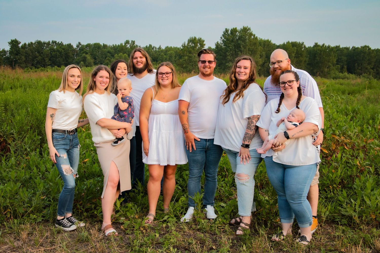 All cousin family photo
