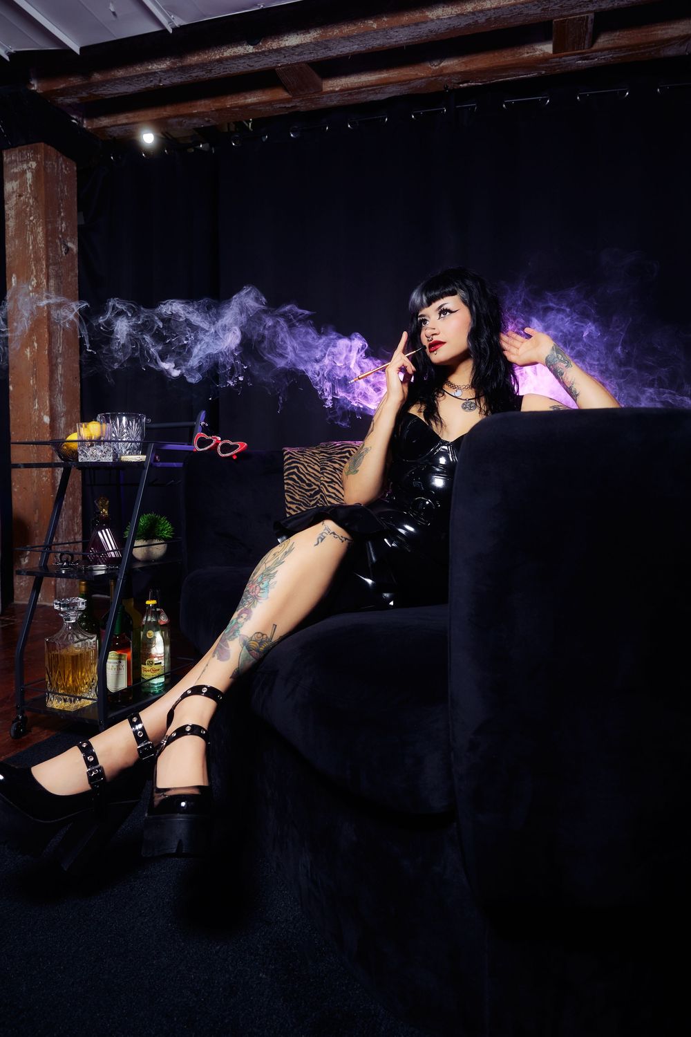 Dallas portrait photographer, Dallas fashion photographer, Latex fashion, Dallas latex photographer, Vintage fashion, pinup