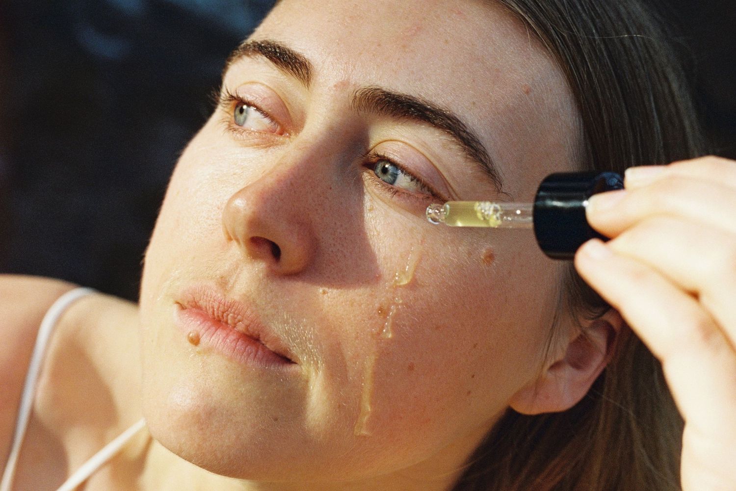 Editorial film photo of woman contemplating nature – InBluem outdoor session near Perth, Western Australia