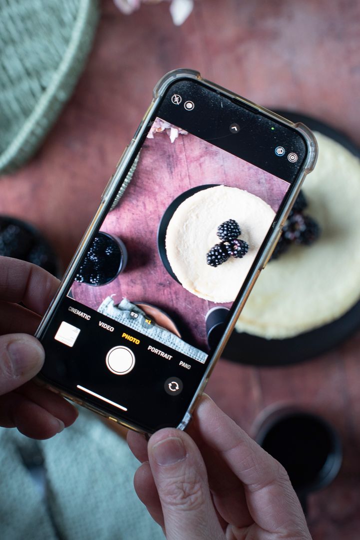 Close-up phone photography for a Worcestershire hospitality business,