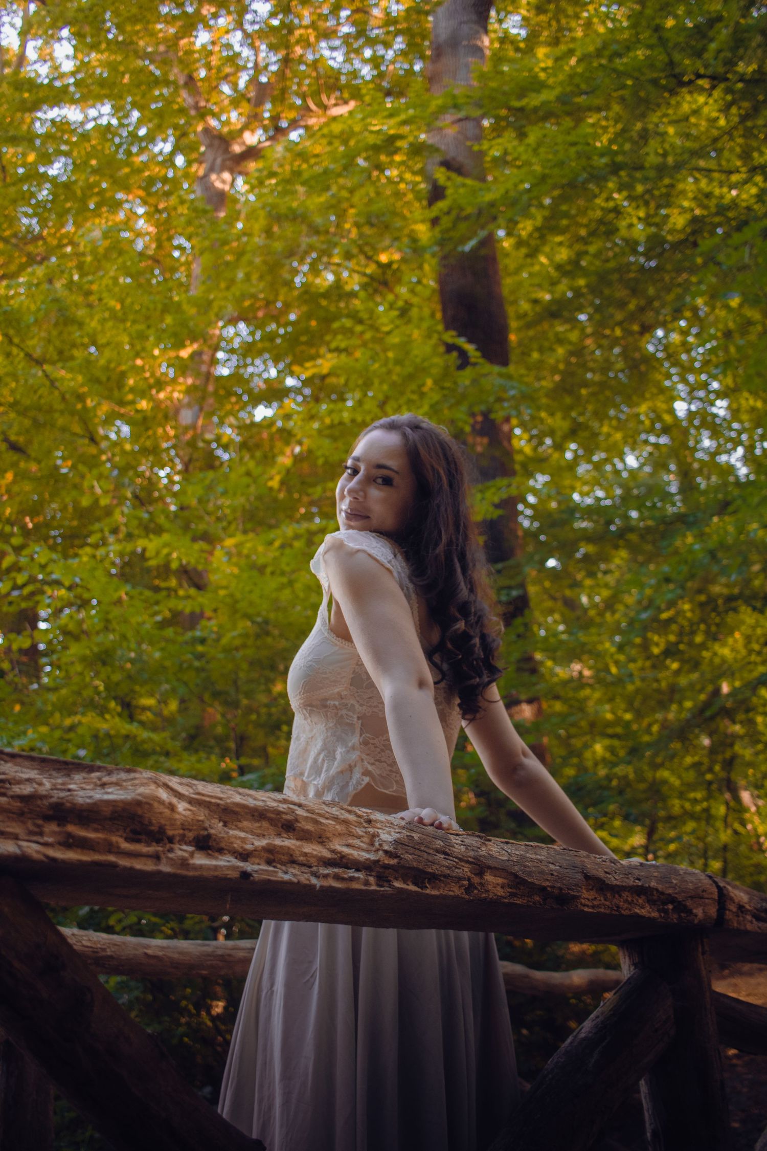 cinematic portrait in hamburg during golden hour