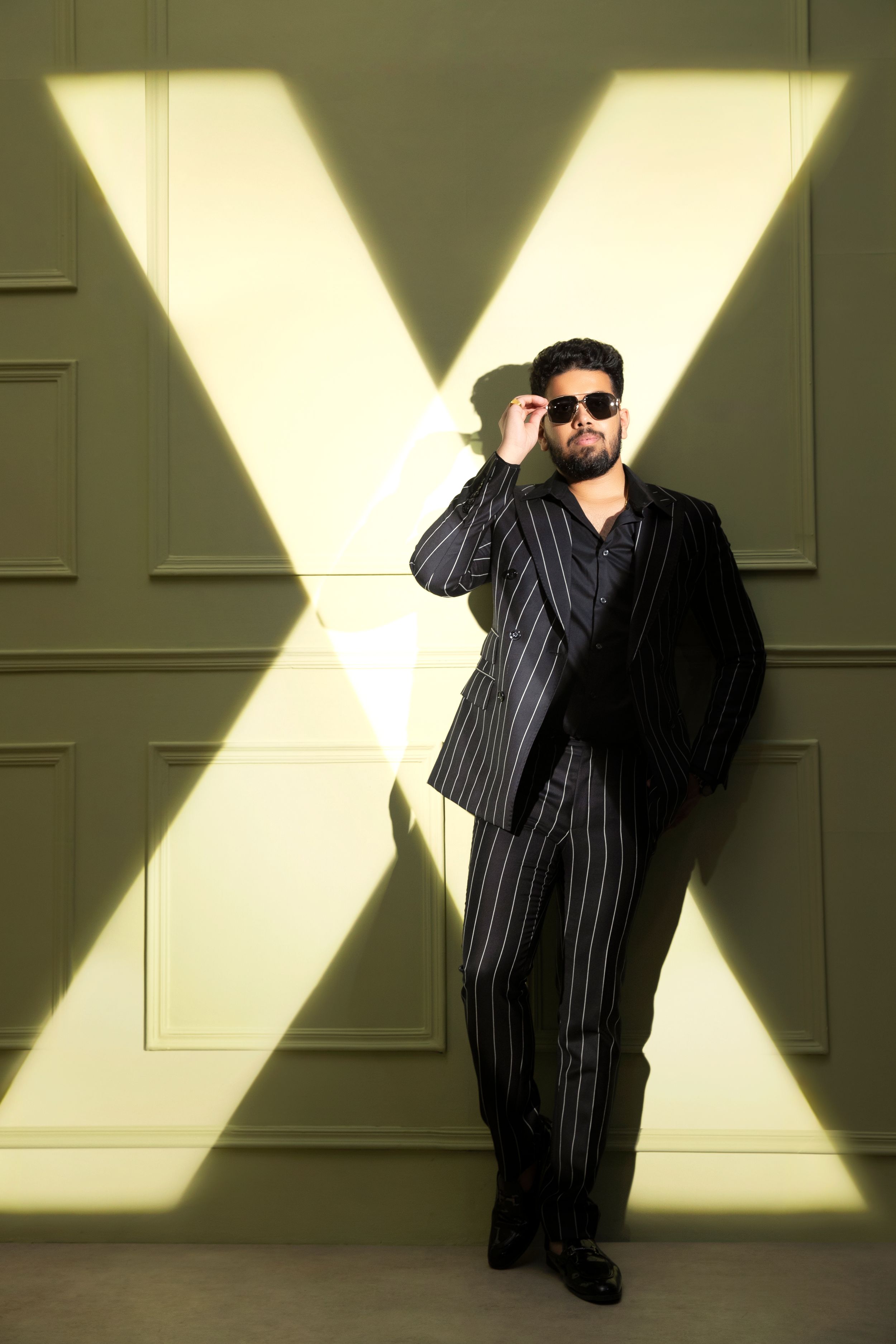 fashion photography shoot in Delhi studio with styled portrait lighting