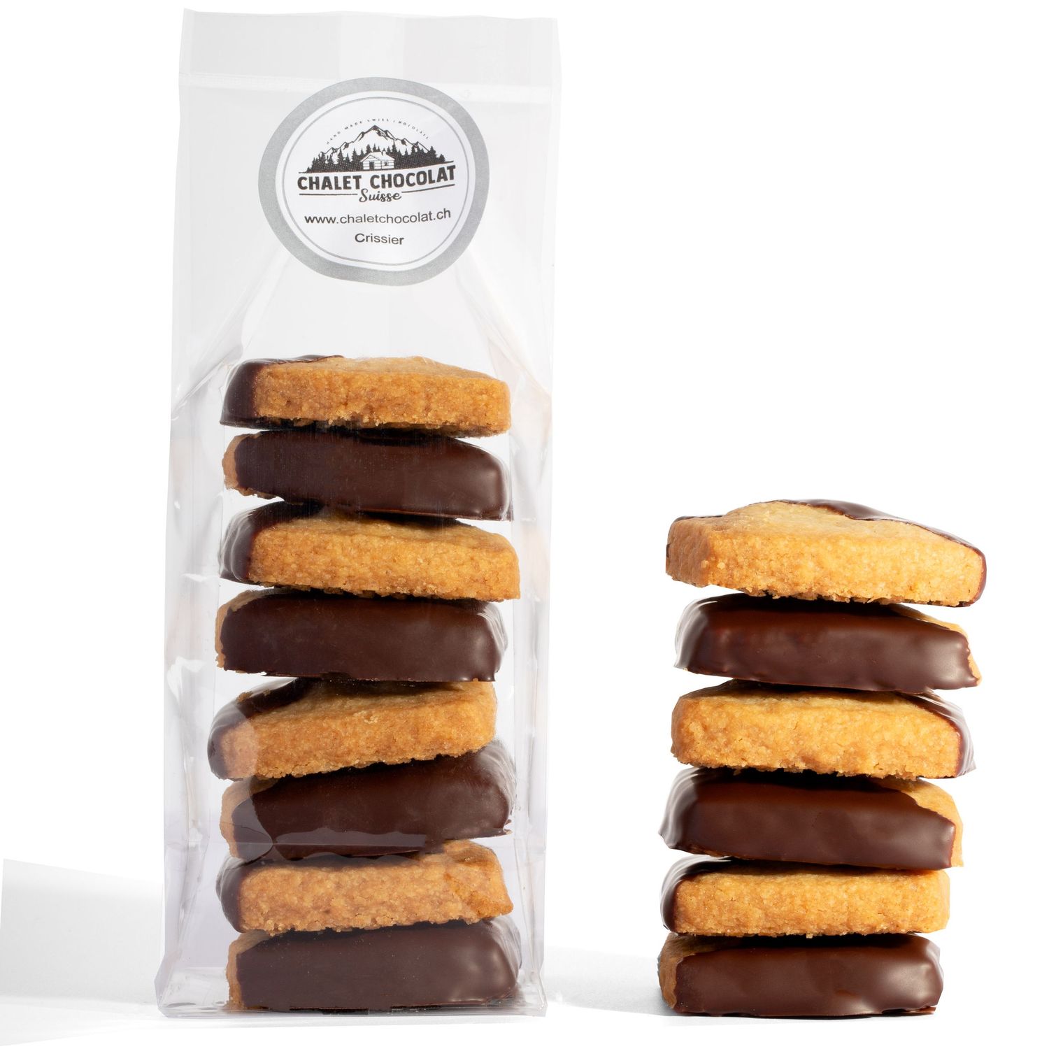 Creation d'une banque d'images pour le site internet et la boutique en ligne d'une chocolaterie sur Lausanne avec les biscuits au chocolat