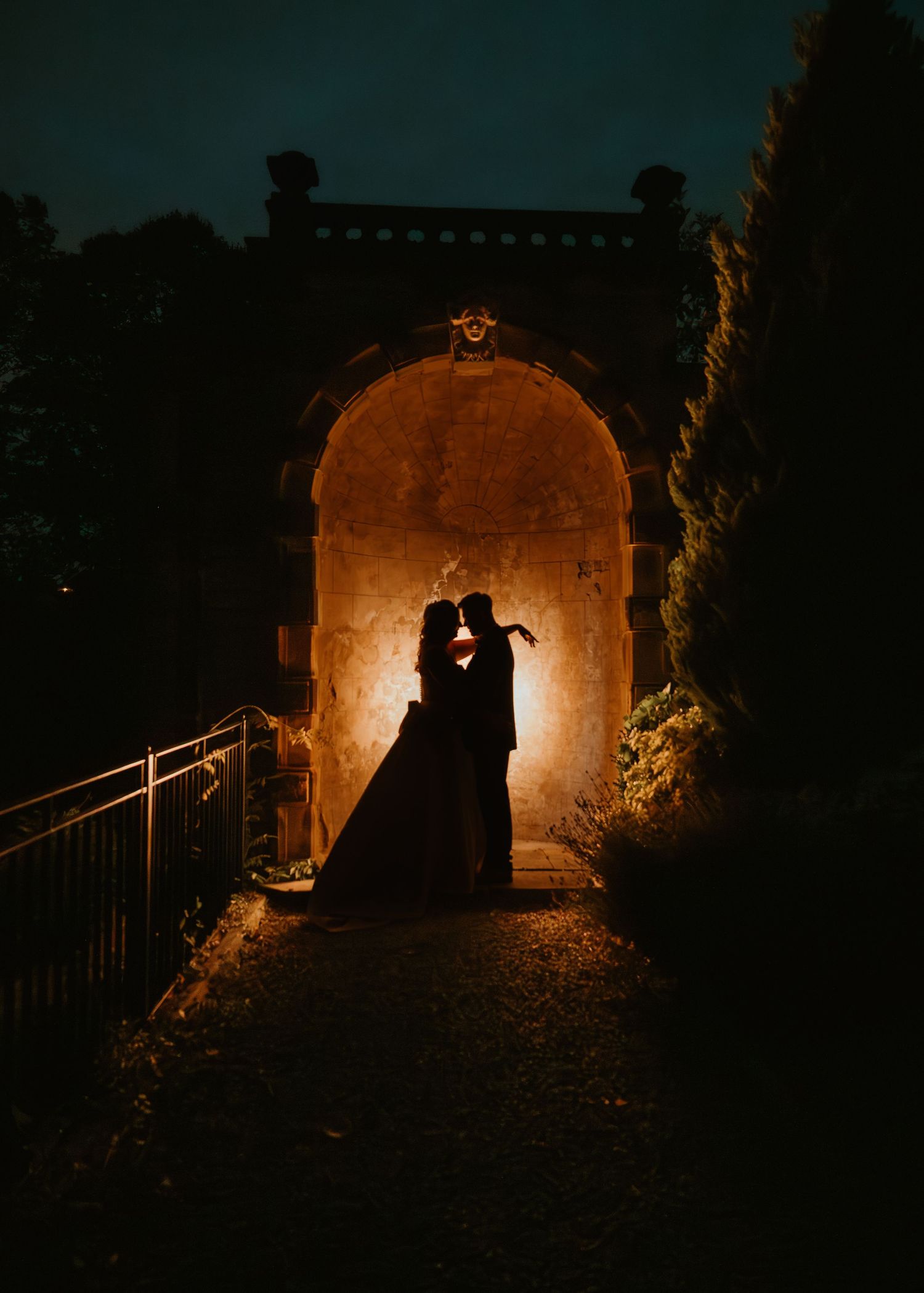 RINGWOOD HALL AT NIGHT BY wedding Daniel Berry Photography
