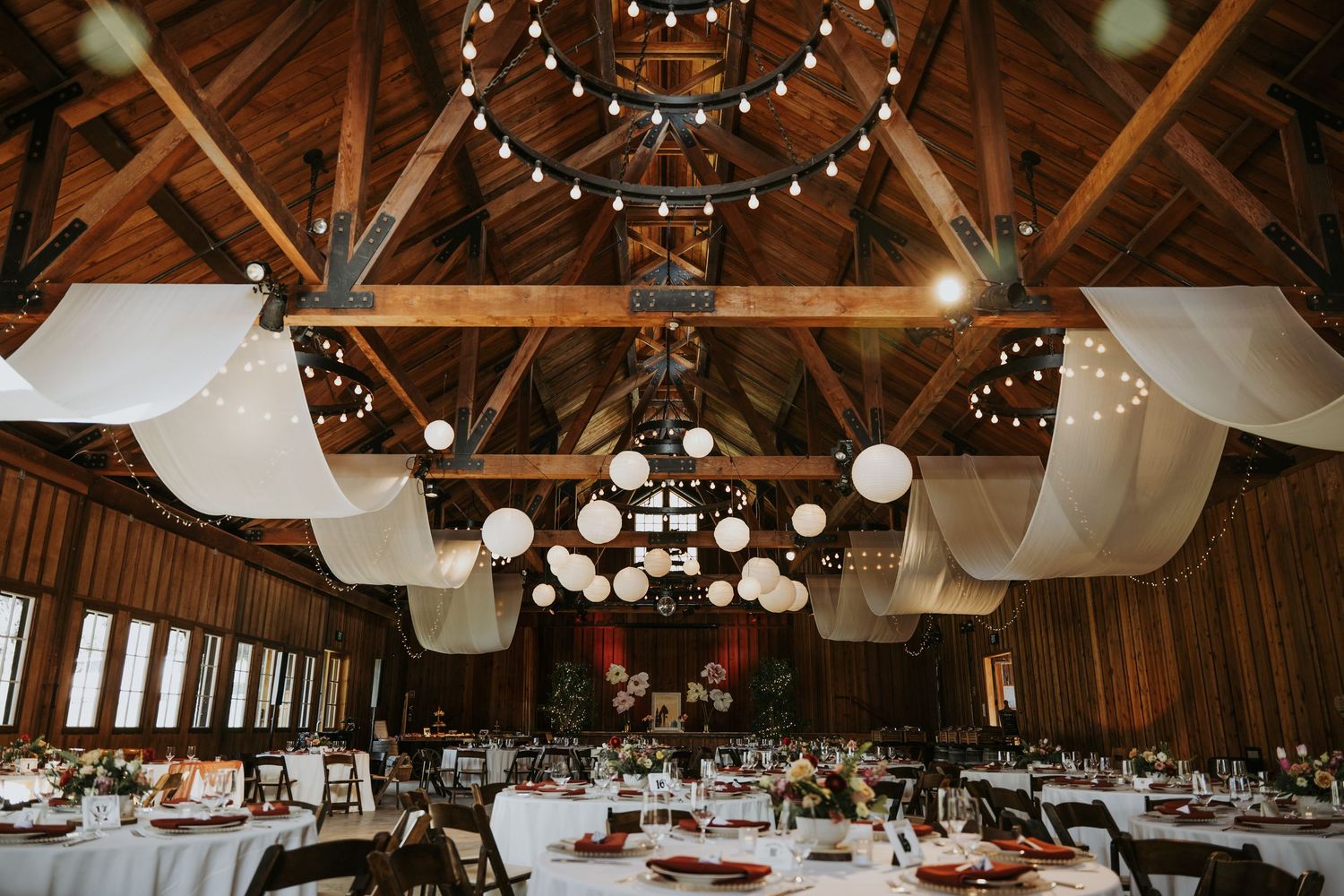 santa cruz wedding reception at roaring camp