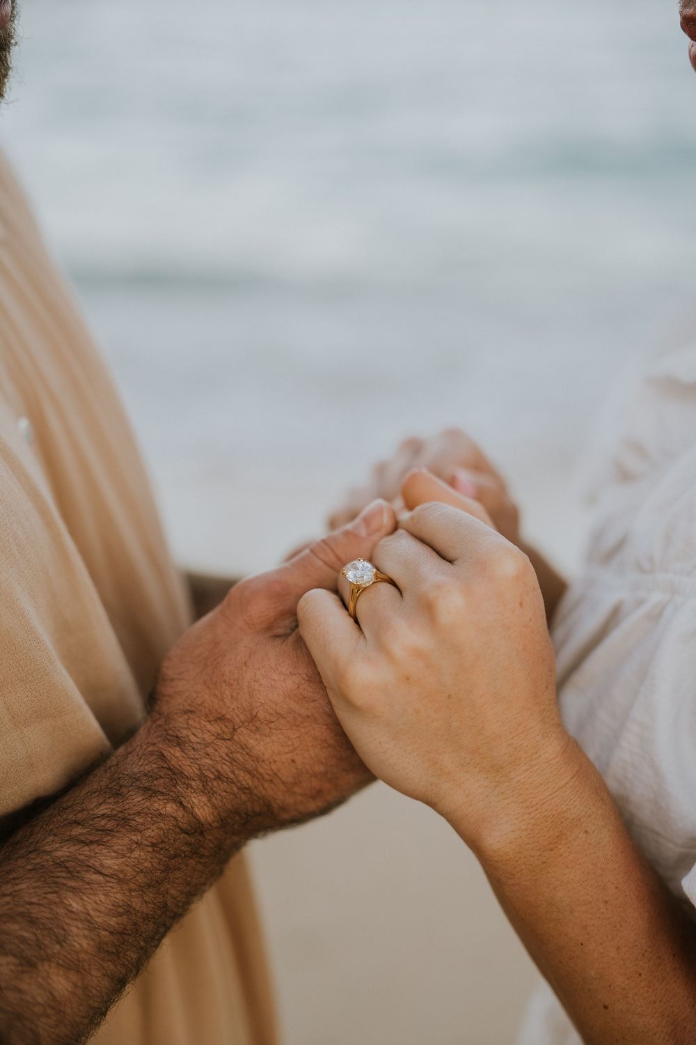 Romantic proposal photoshoot in Bali at sunset