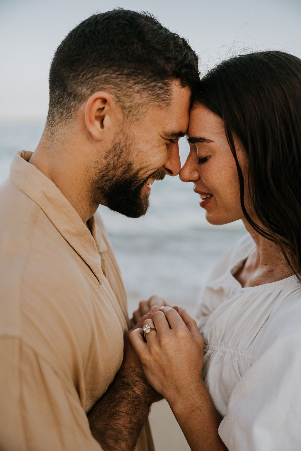 Romantic proposal photoshoot in Bali at sunset