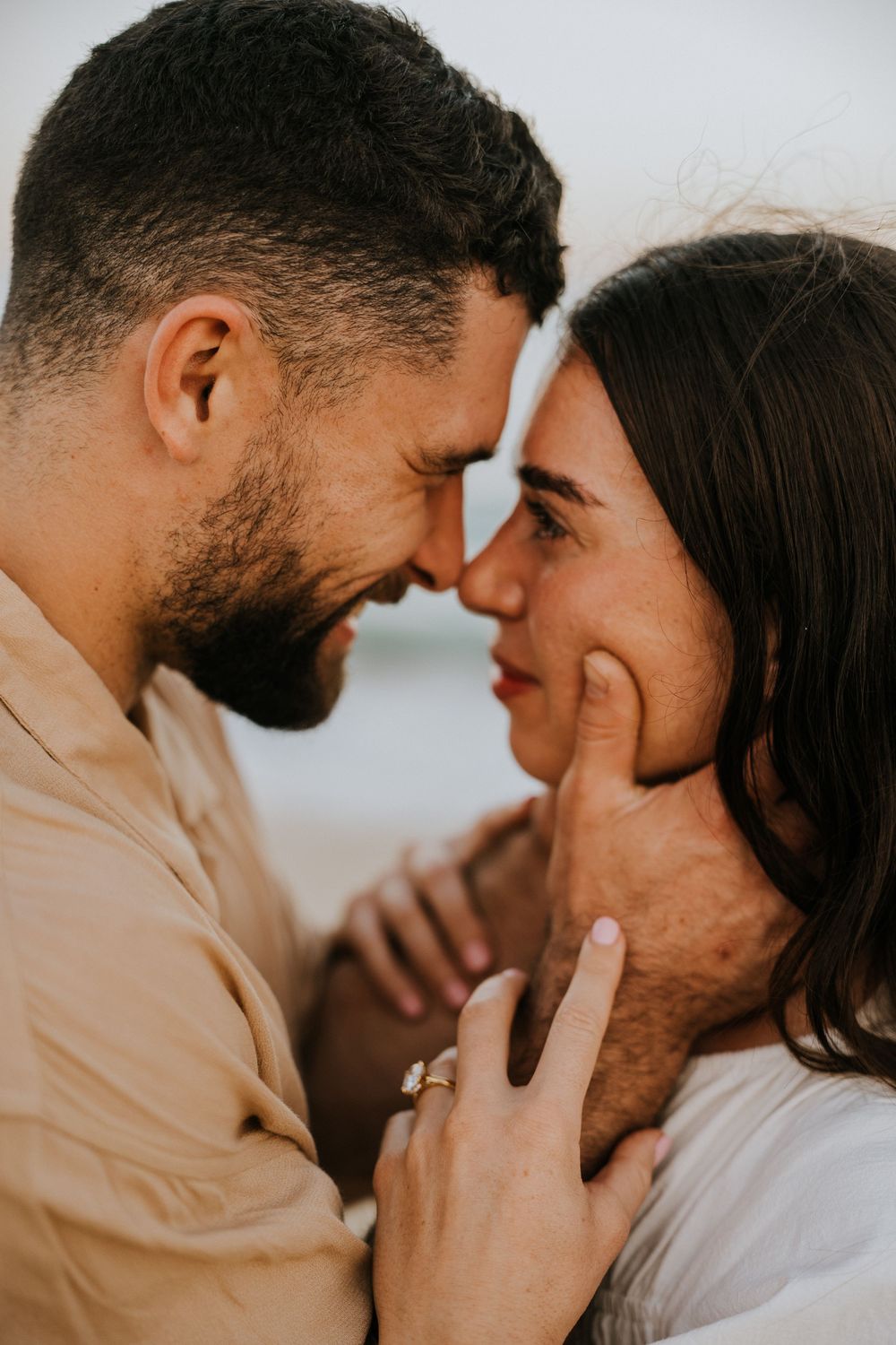 Romantic proposal photoshoot in Bali at sunset