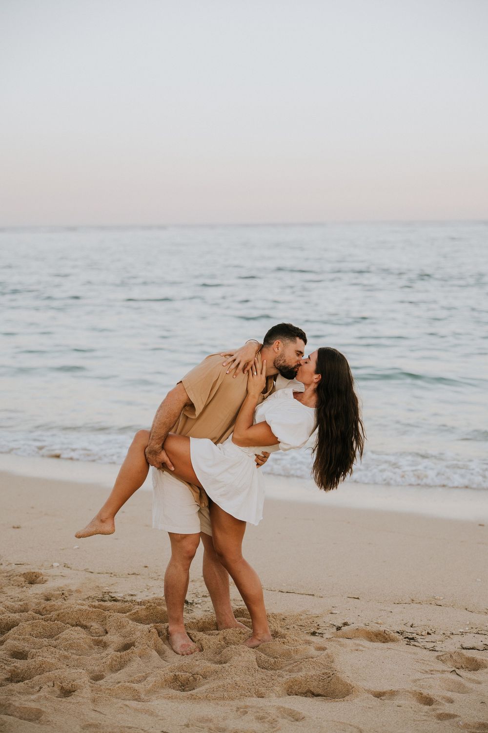 Romantic proposal photoshoot in Bali at sunset
