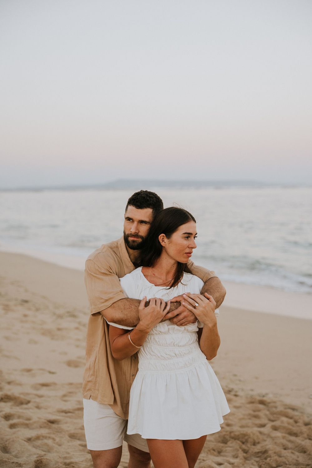 Romantic proposal photoshoot in Bali at sunset