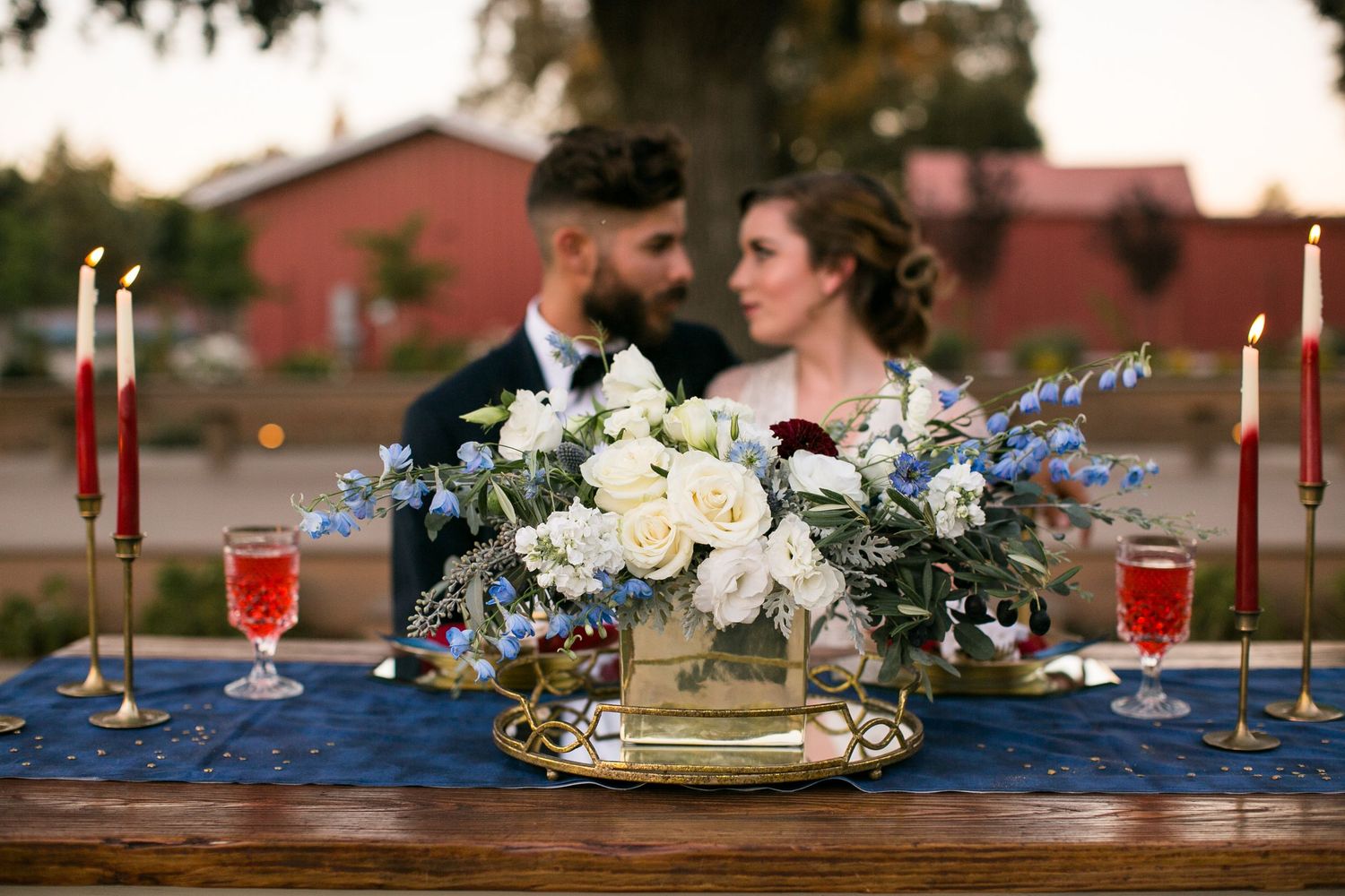 Elk Grove California wedding shoot at Sheldon Inn coordinated and decorated by Devin Hessing of Hometown Wedding Co.