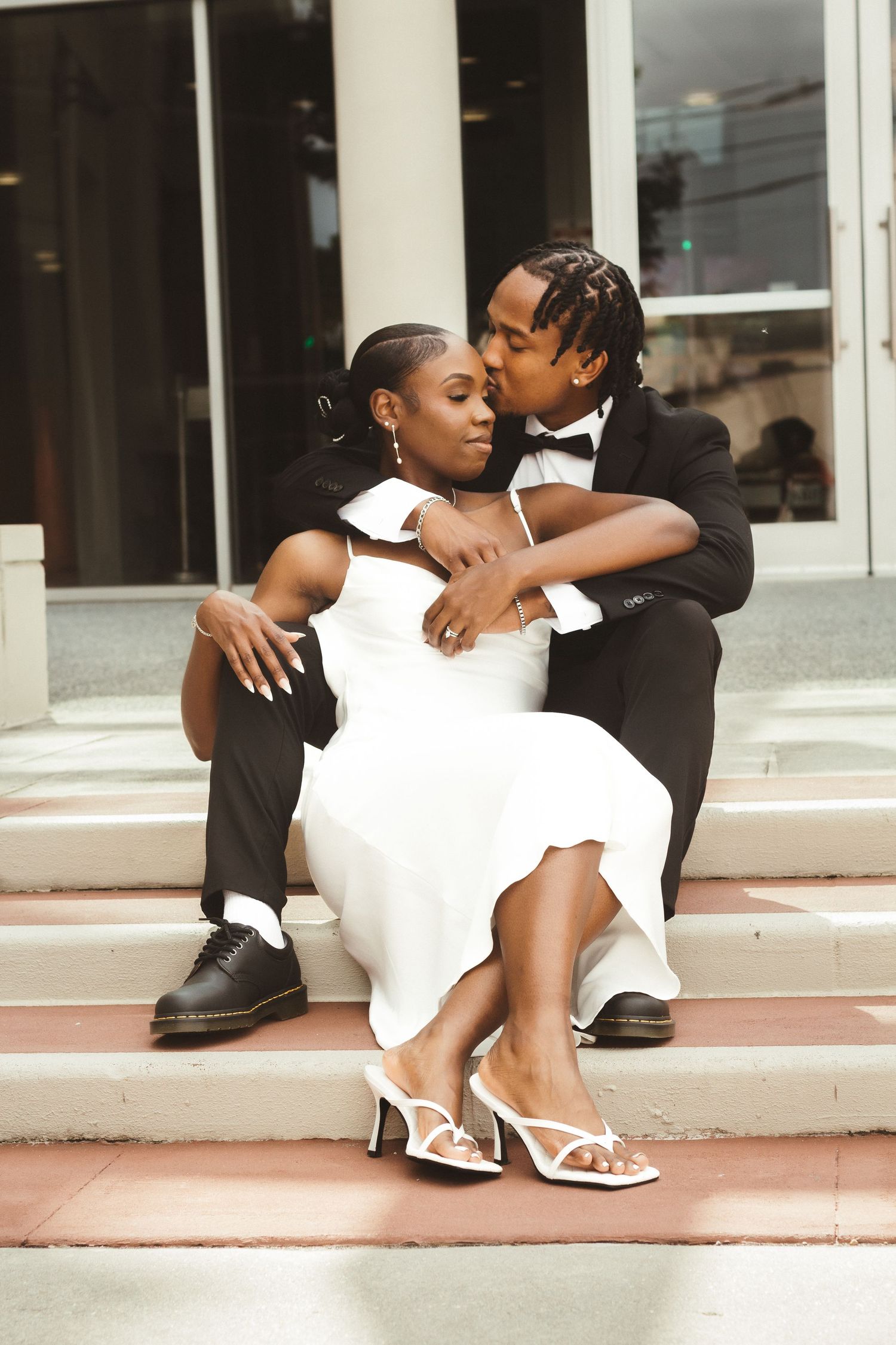 Wedding photography showing off rings