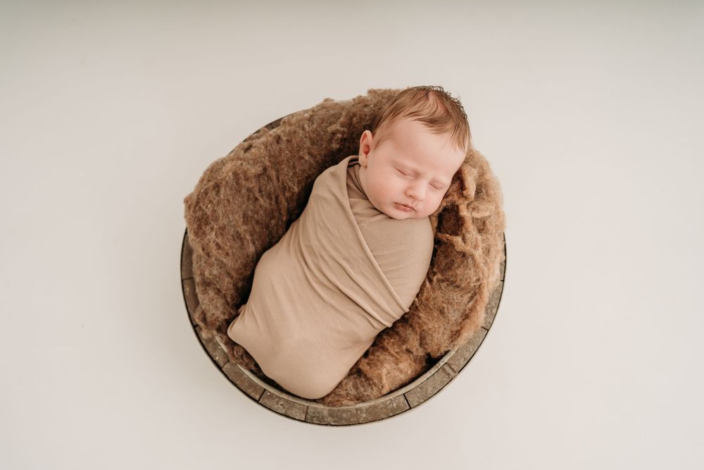 geposeerde newbornshoot