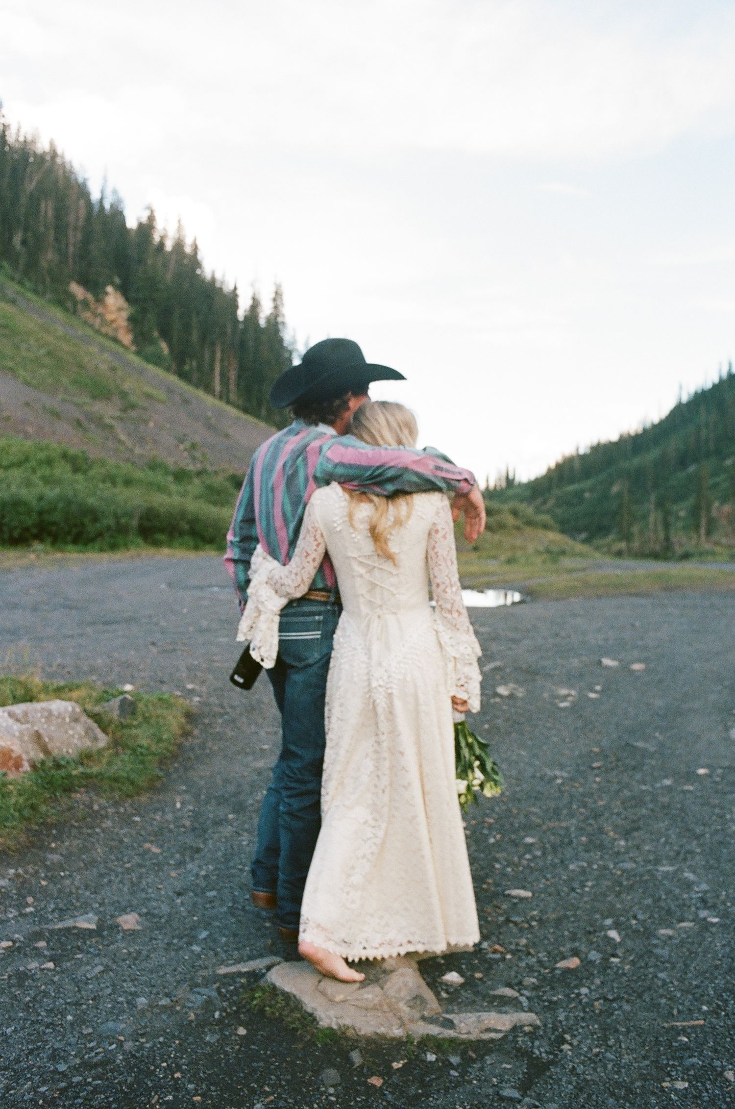 rocky mountain elopement on 120mm film