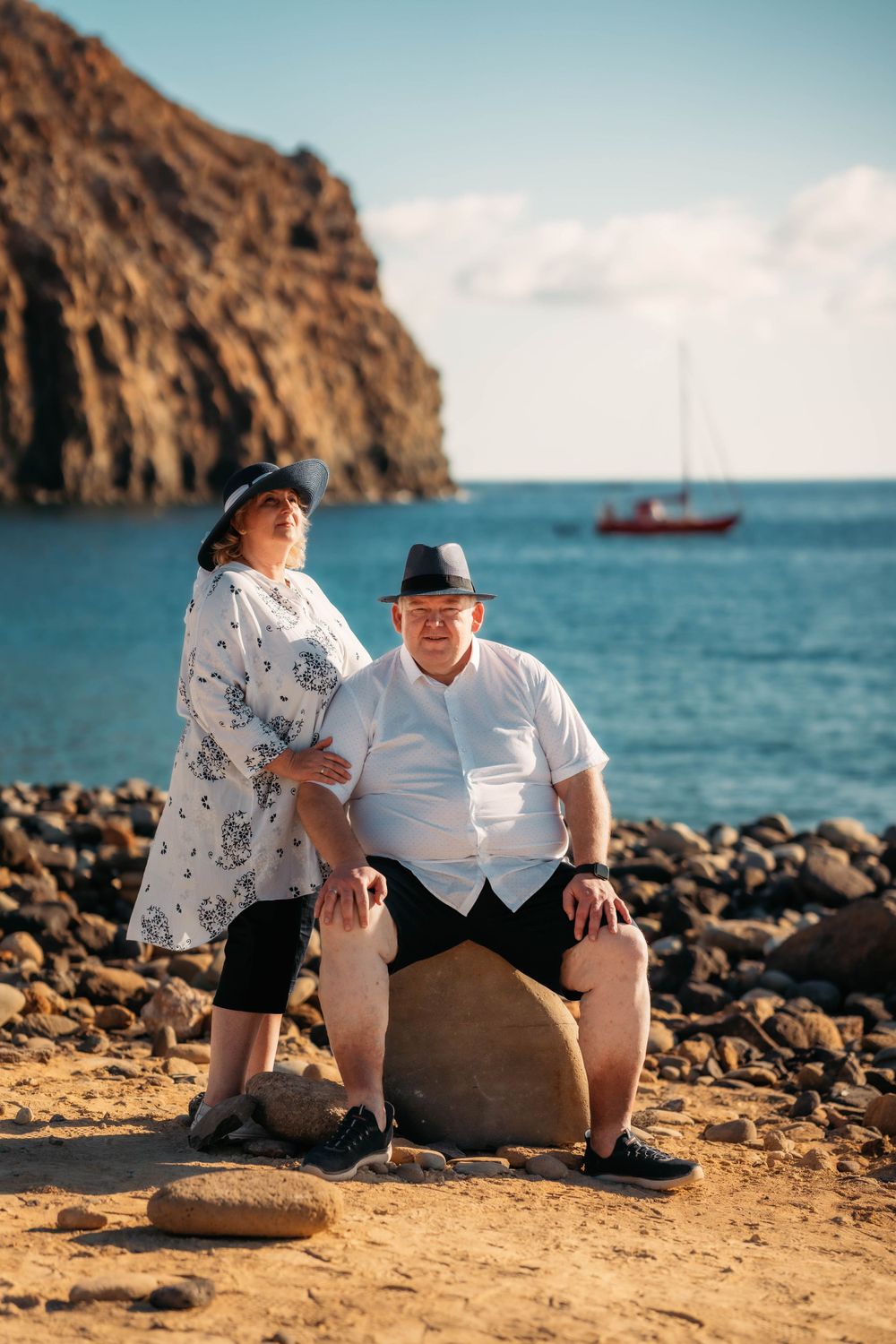 A heartfelt beach photoshoot of an elderly couple in Los Cristianos, Tenerife, Canary Islands. Capturing timeless love by the ocean.