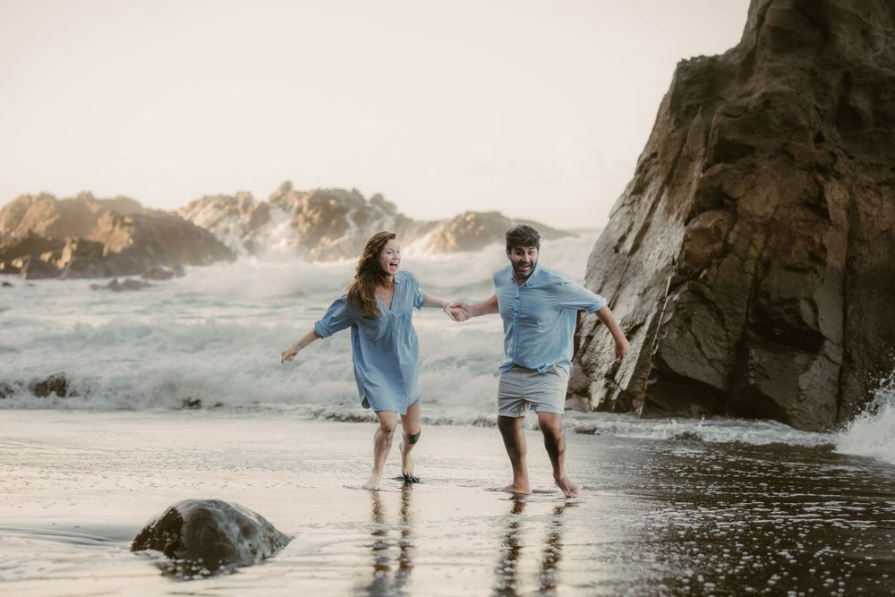 A heartwarming family photoshoot at Playa Bollullo, Tenerife, Canary Islands. Capturing joyful moments by the stunning ocean backdrop.