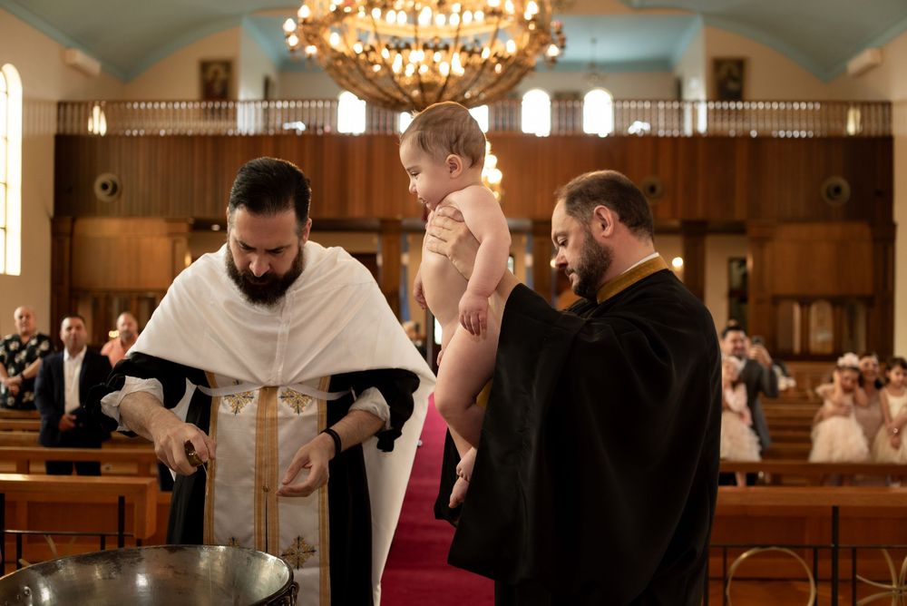 Greek orthodox baptism photography in Sydney Australia