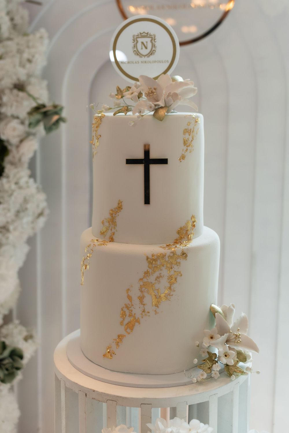 Christening reception cake photo at Park Hyatt Hotel Sydney Photography
