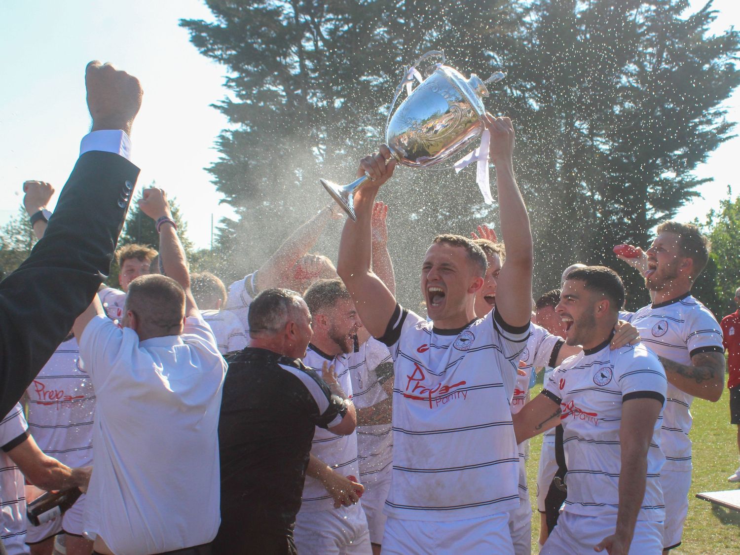Team celebrating