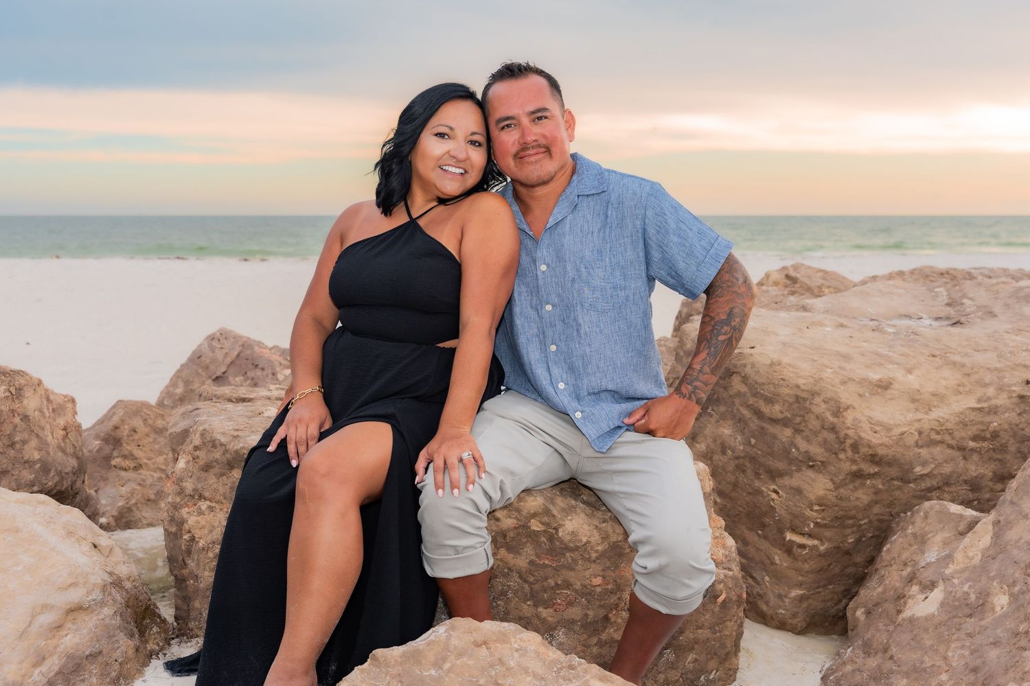 St Pete Beach-Family-sunset photo session with BE Jazy Photography-St Pete Beach Photographer