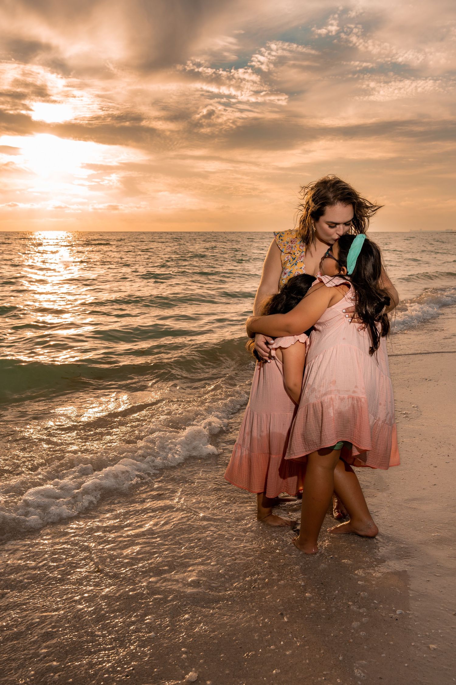 St Pete Beach-Family-sunset photo session with BE Jazy Photography-St Pete Beach Photographer
