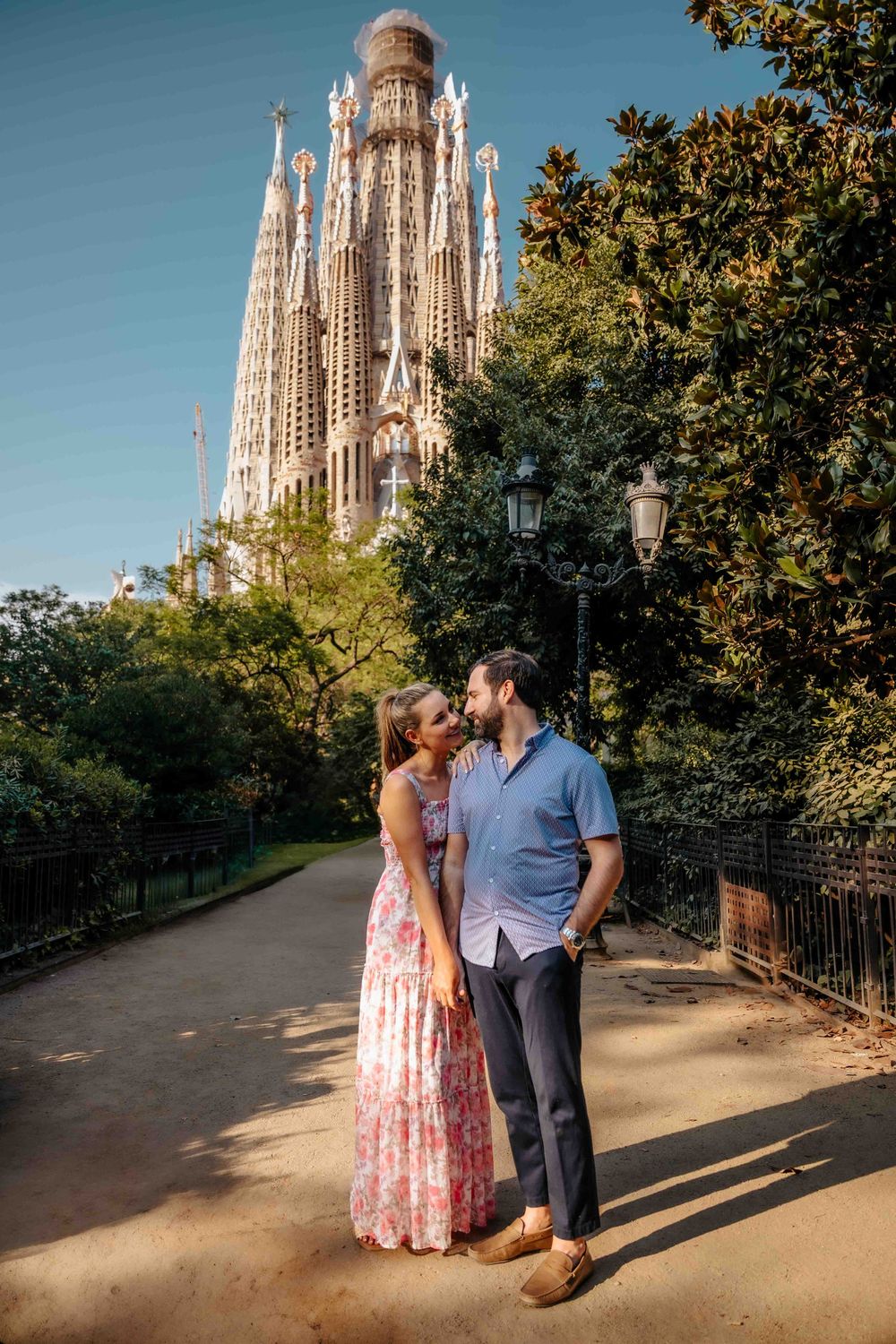 Barcelona couples photography golden hour