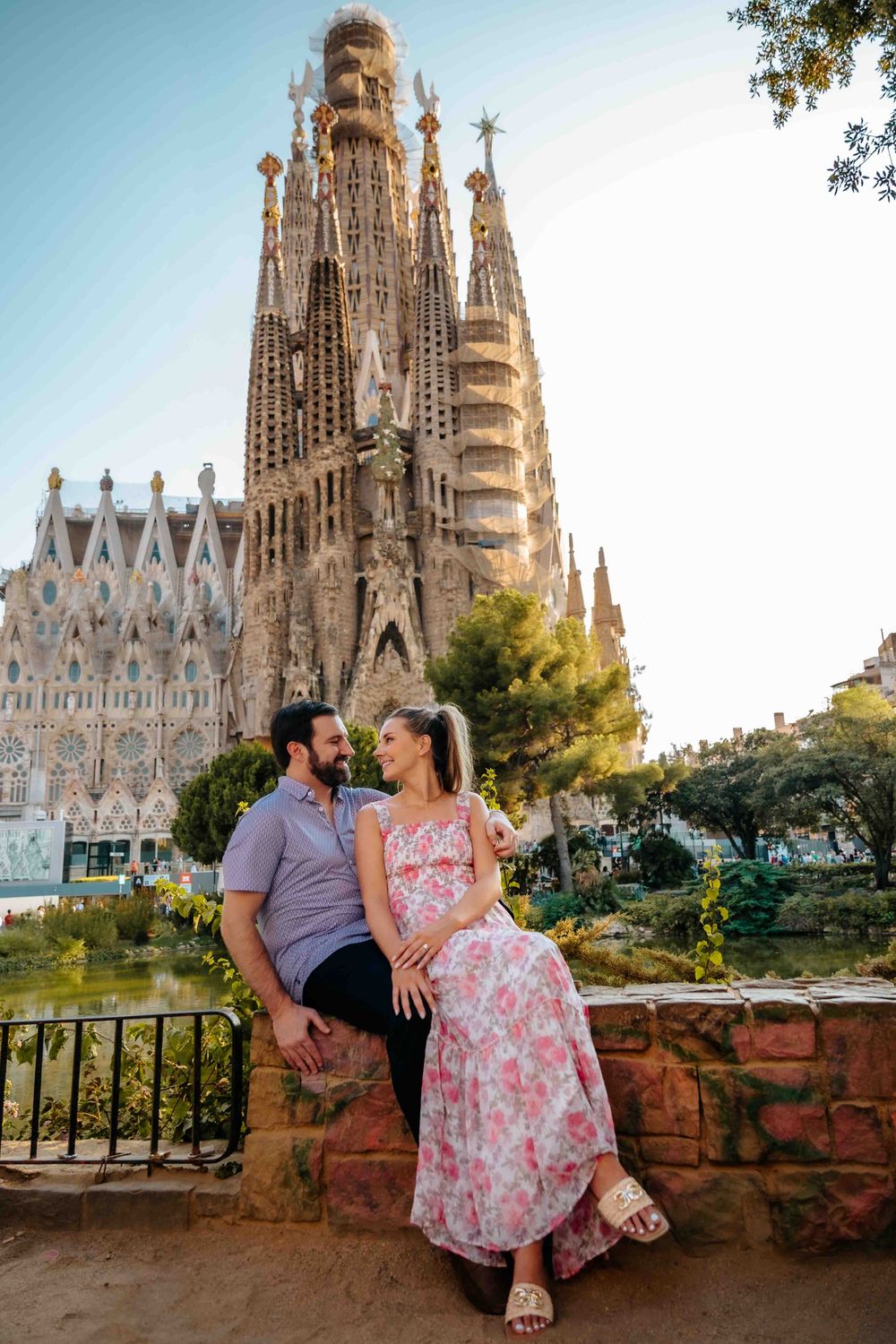 Afternoon engagement photography Barcelona