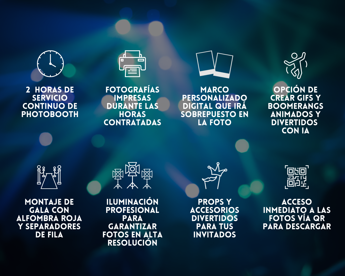 Cabinade fotos con inteligencia artificial para eventos con montaje profesional y elegante