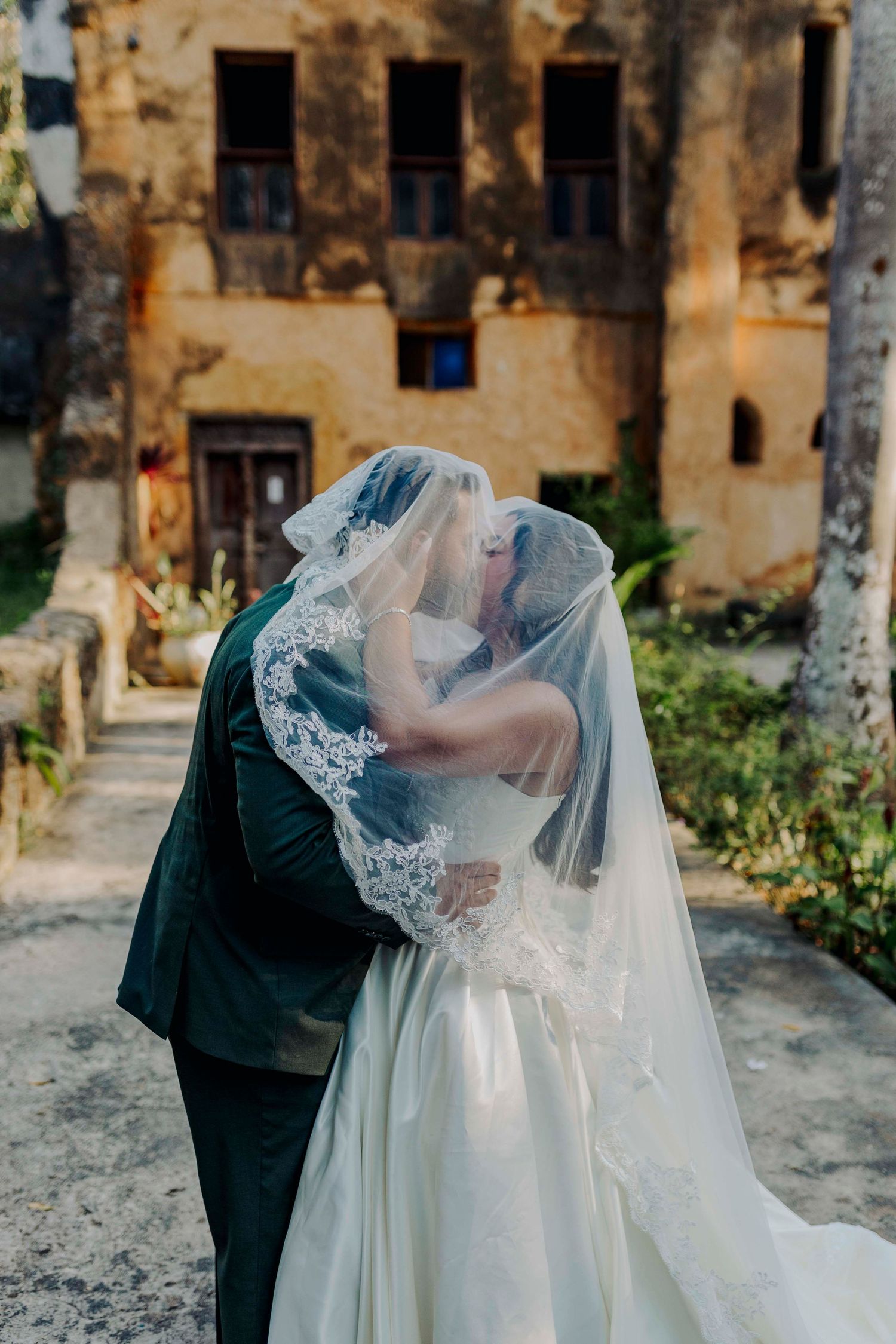 Luxury Zanzibar wedding photography with soft ocean tones