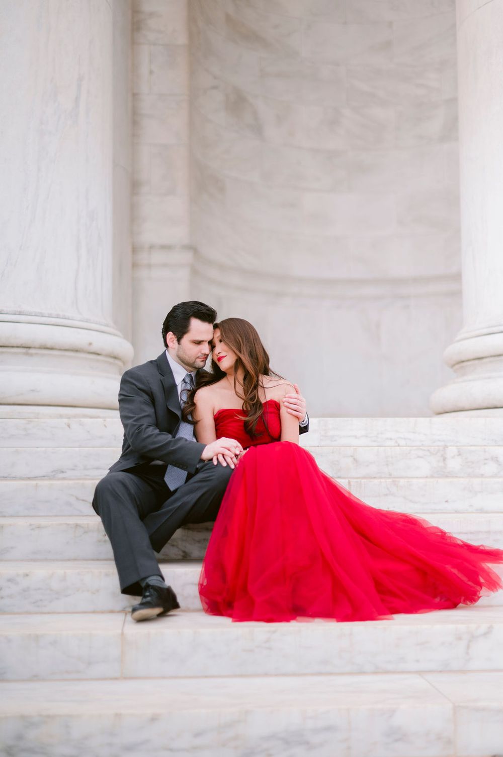 Jefferson Memorial Engagement Photography
