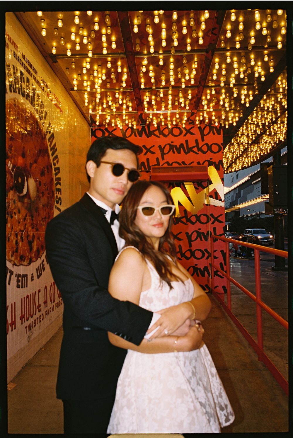 Las Vegas engagement session on film and super 8 video
