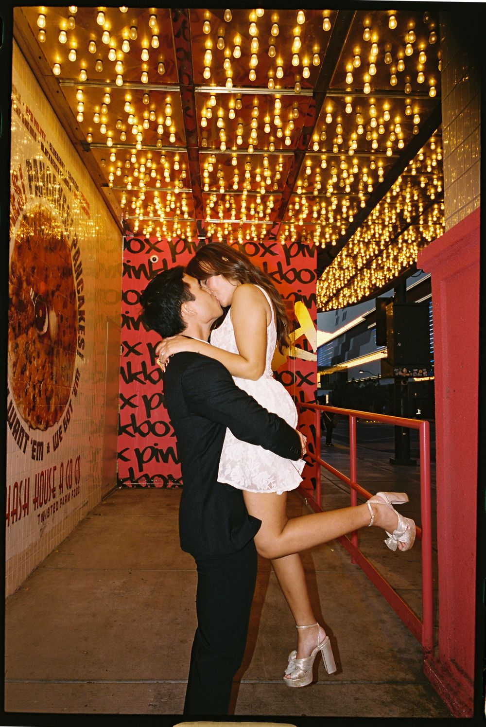 Las Vegas engagement session on film and super 8 video