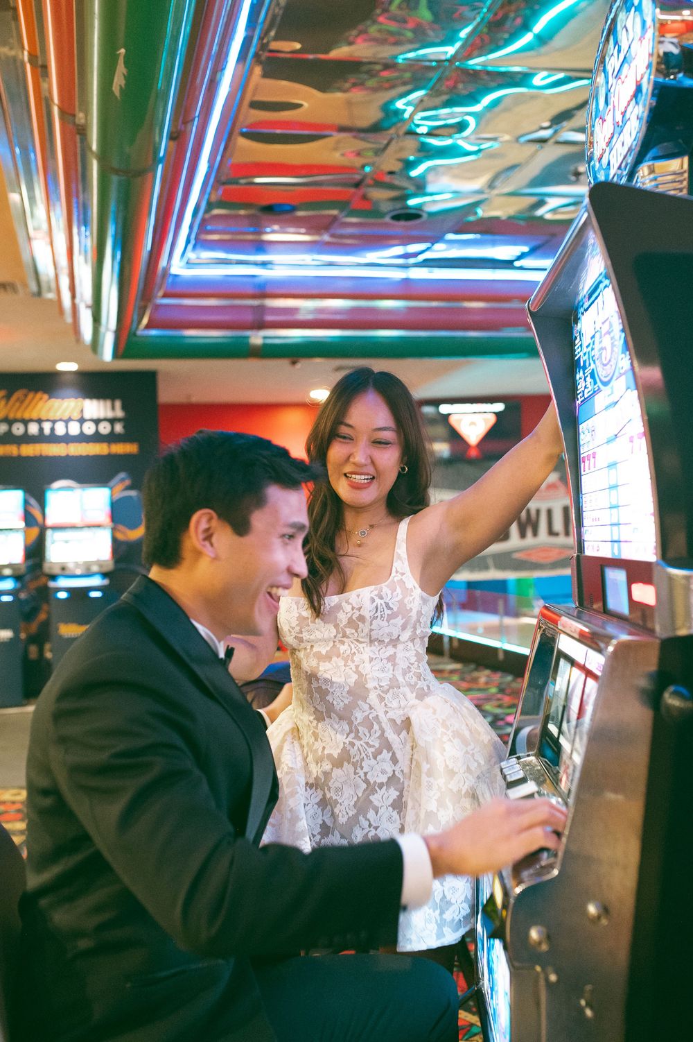 Las Vegas engagement session on film and super 8 video