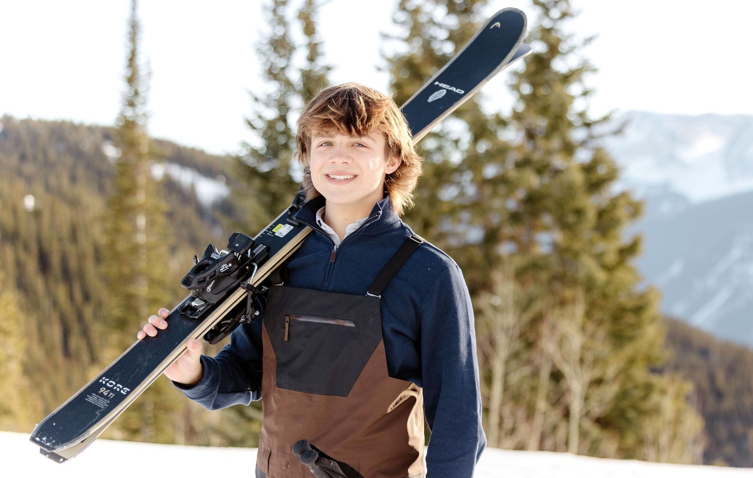 Aspen Senior Photo session by Kelly Elizabeth Photography, on Aspen Mountain in Colorado