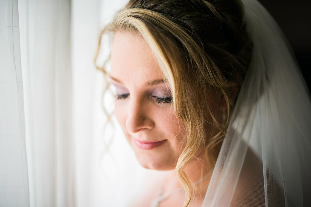 Close-up artistic shots of a bridal veil in natural window light.