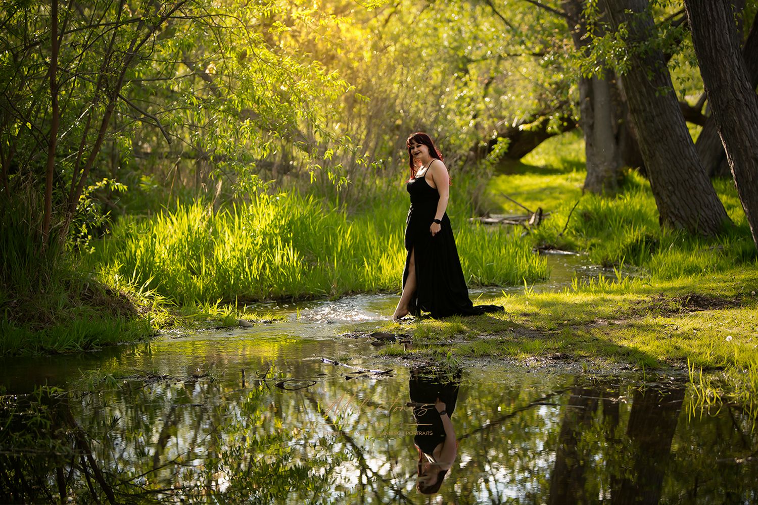 Senior photos Boise River Milestones Studios