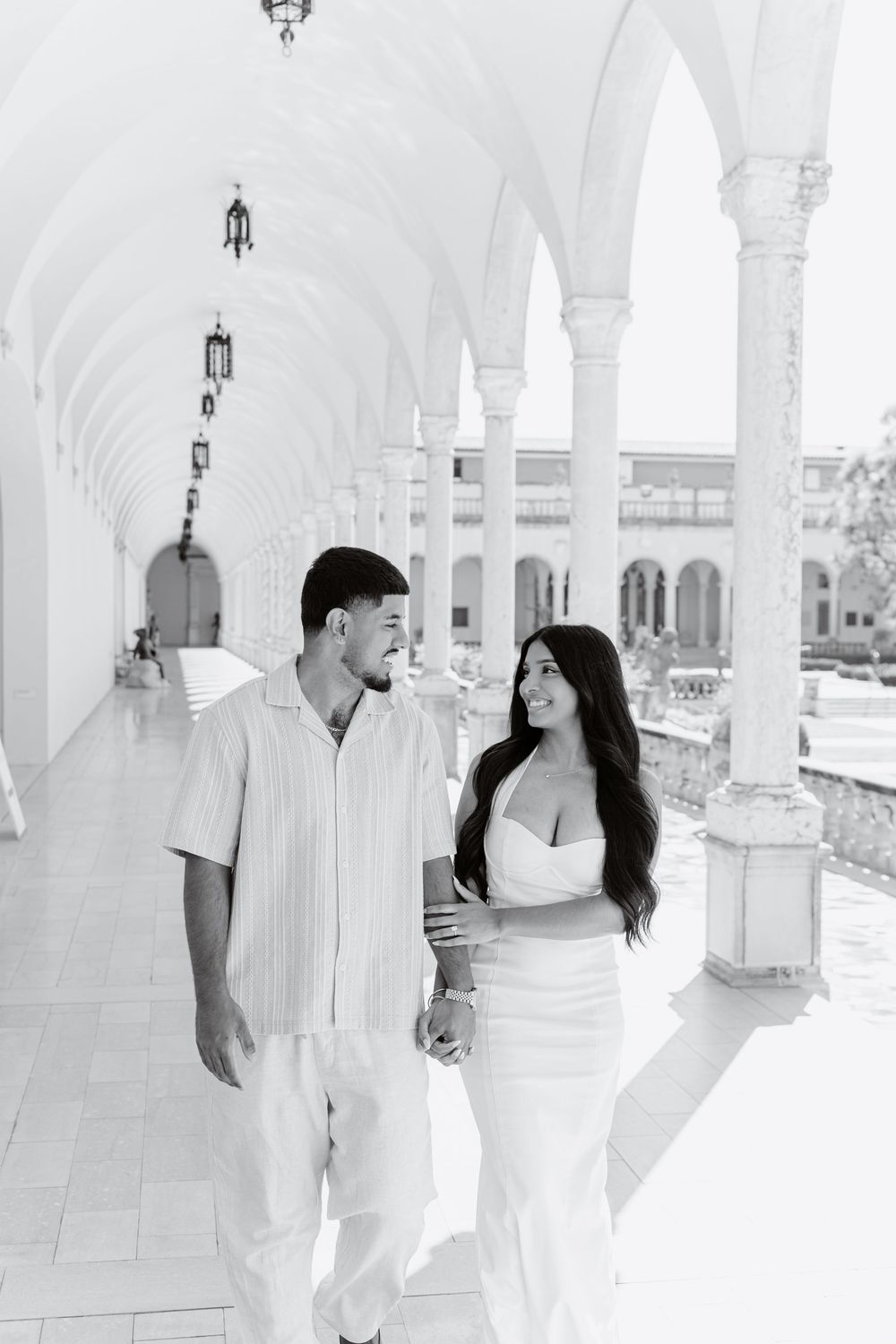 Surprise proposal photography at Ca’ d’Zan Ringling Museum