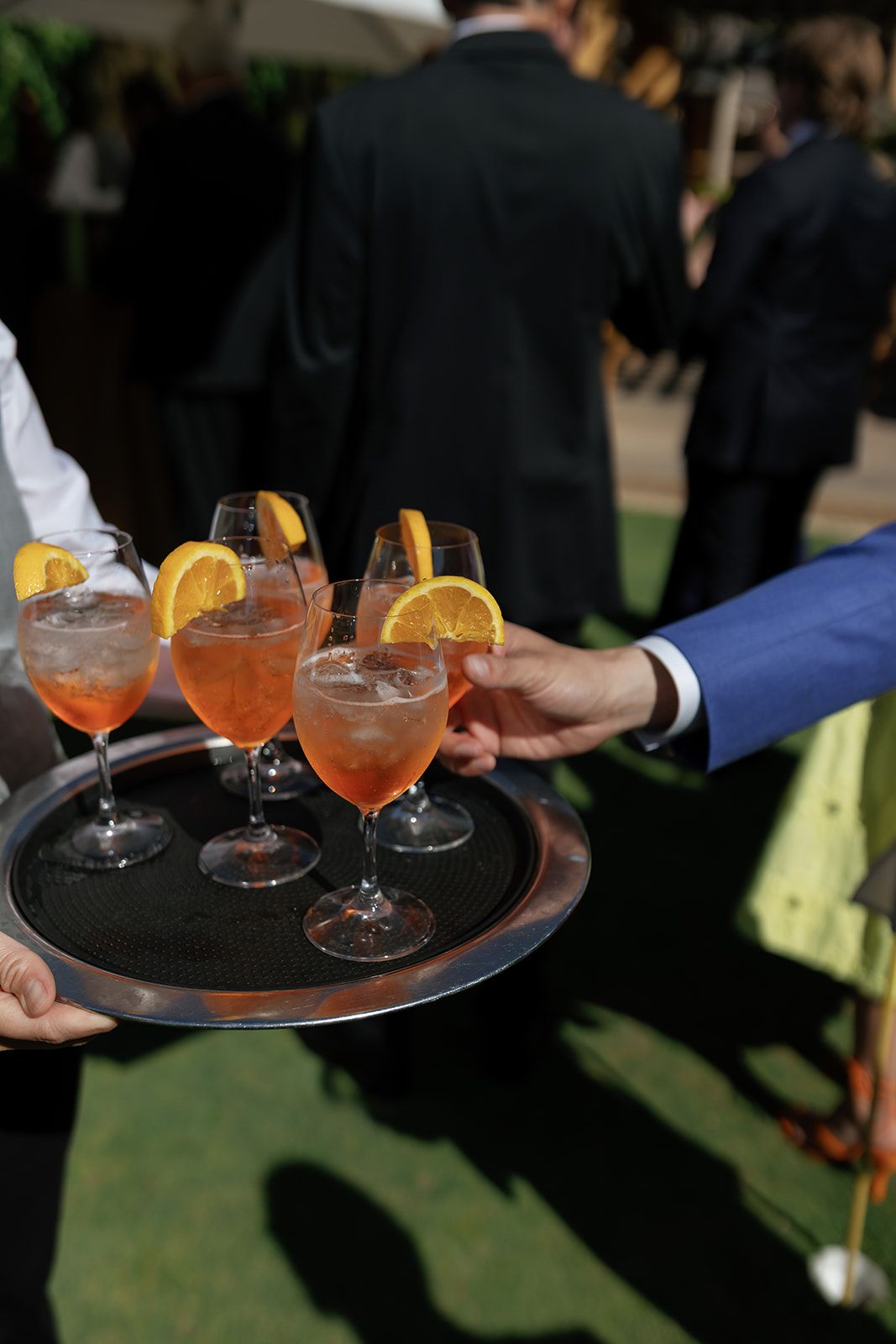 Cocktail hour at Bernardus Lodge in Carmel Valley