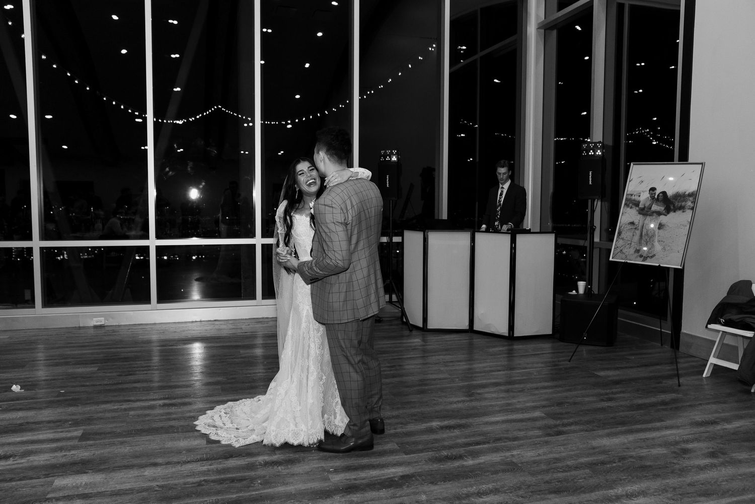 Bride and Groom enjoying their wedding day on dance floor using wedding day tips Beth MK Photo