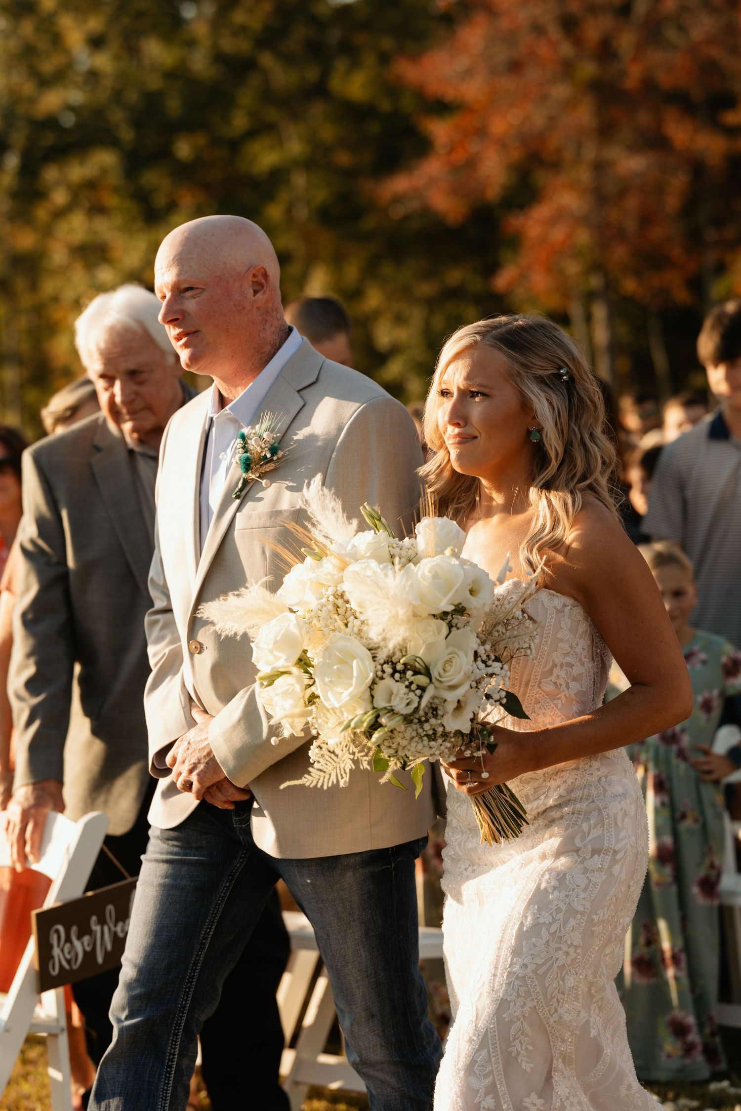 Photograph of ceremony at a wedding in Senoia, Georgia