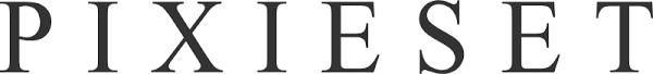 Text logo displaying the word PIXIESET in black capital letters against a white background.