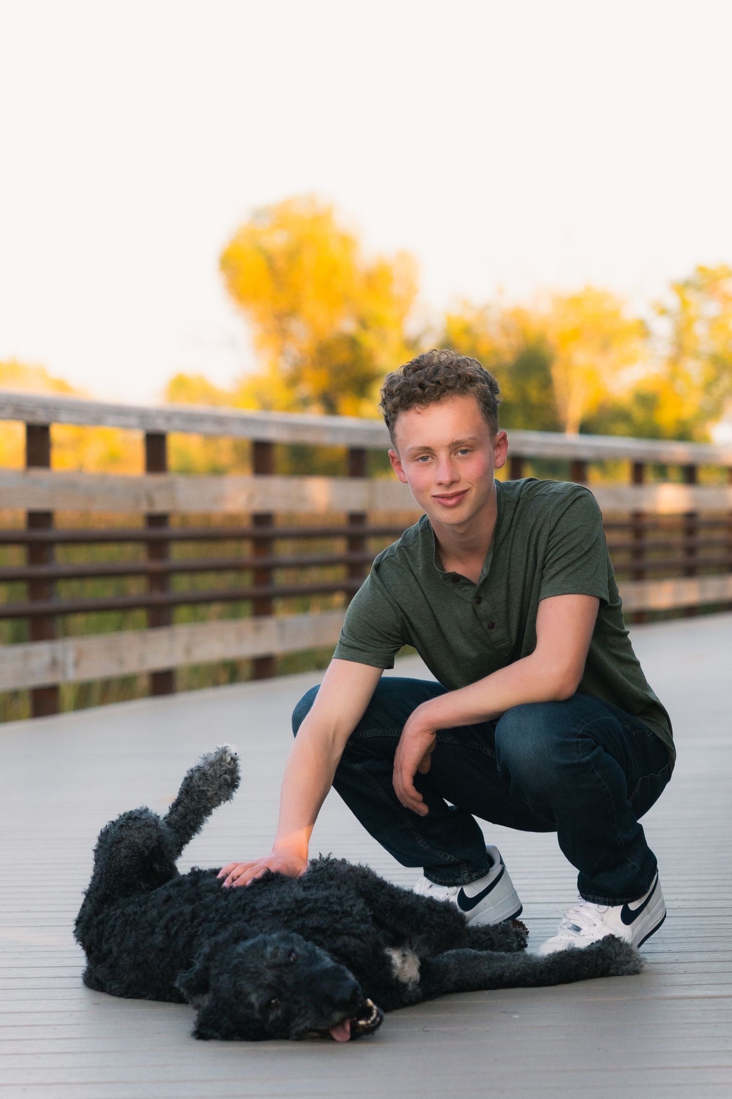 lake kegonsa state park fish camp county boat launch senior photos location unique madison wisconsin boardwalk trail boy with dog picture
