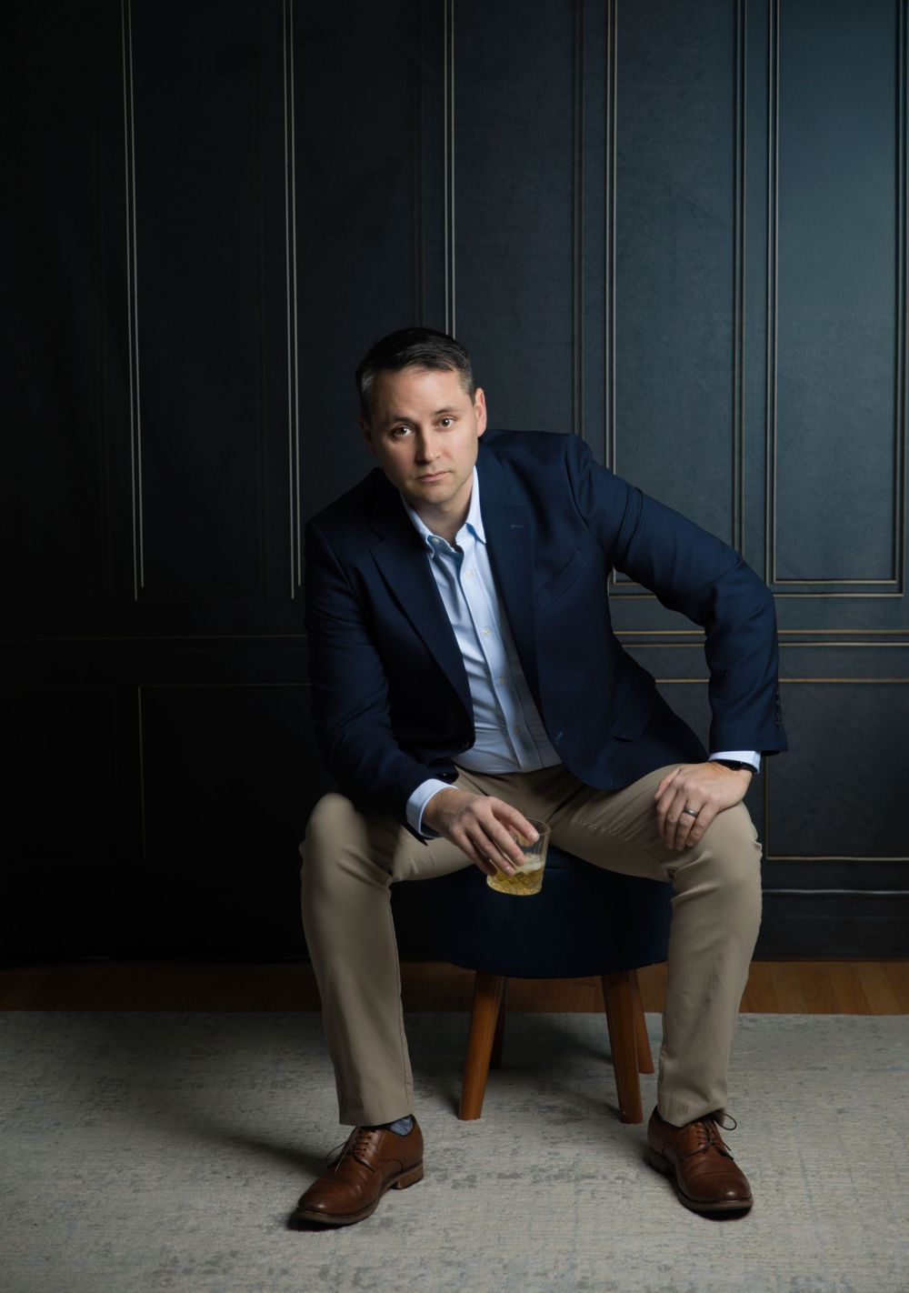 Male studio personality photo shoot in Lake St. Louis MO by MJoy Photos