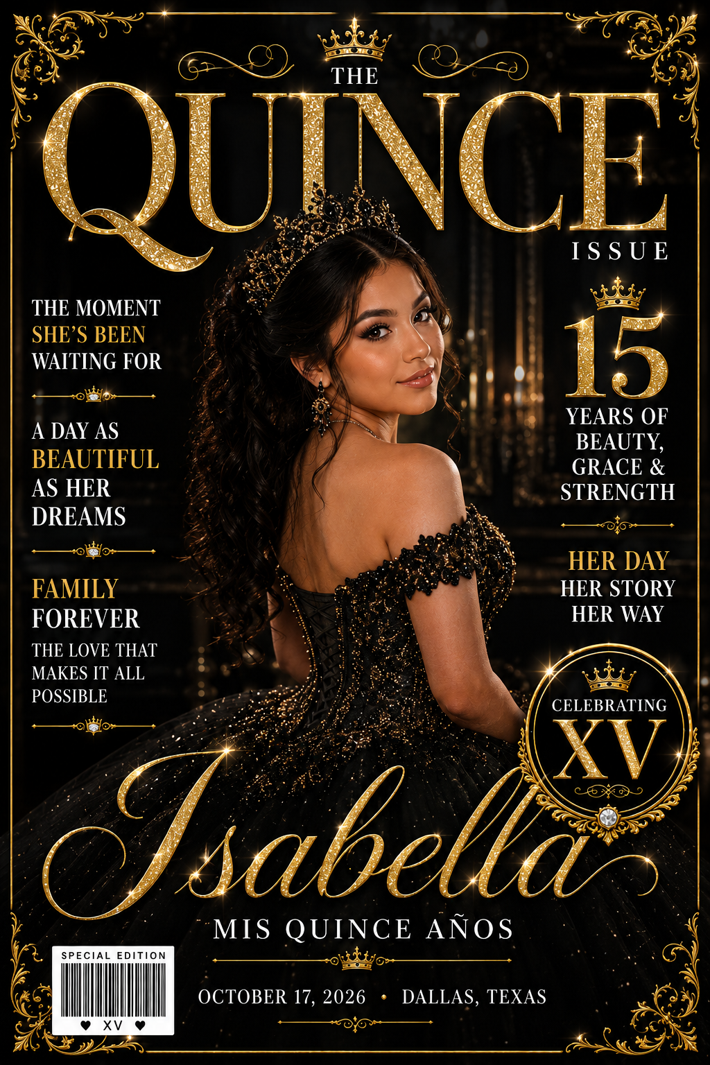 Black Editorial Quince Magazine Cover