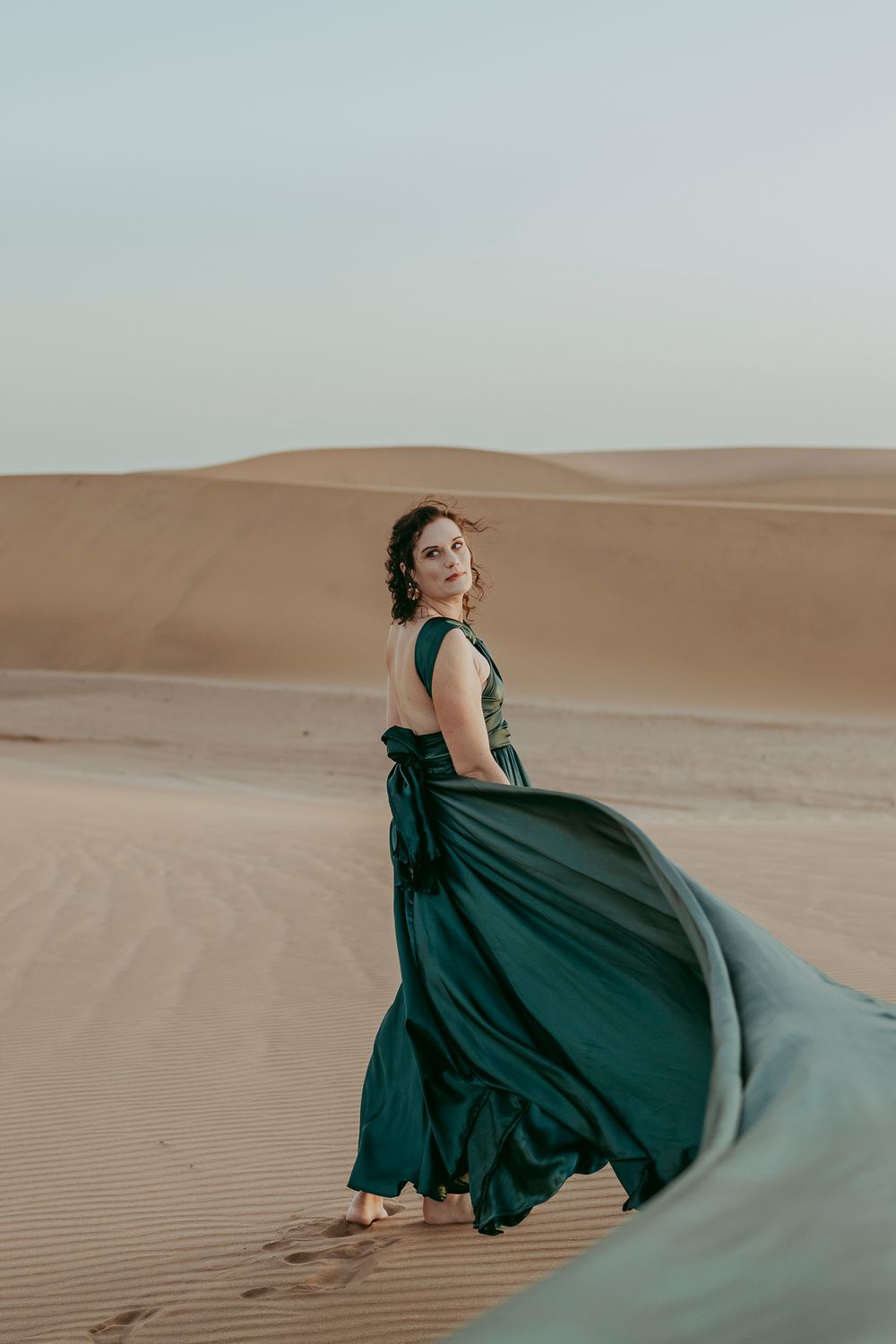 Destination Flying dress photoshoots in the Namib desert