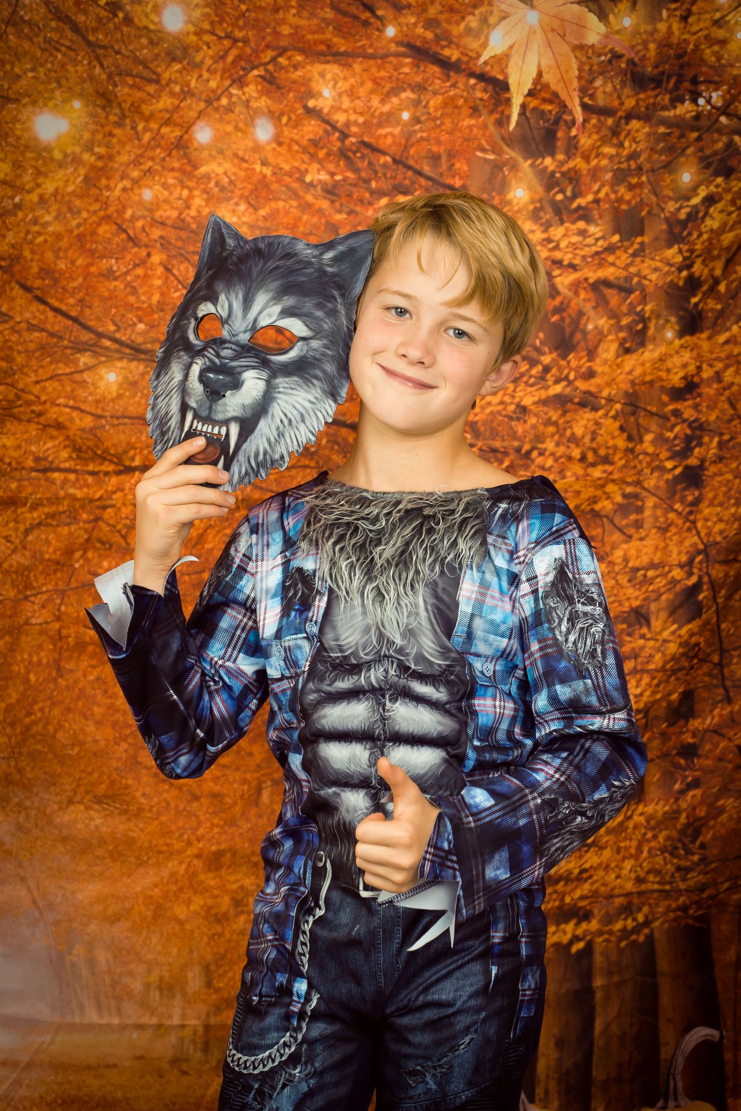 Portrait of a young boy during a festive Winter Wonderland Christmas mini session in High Wycombe, 2025.