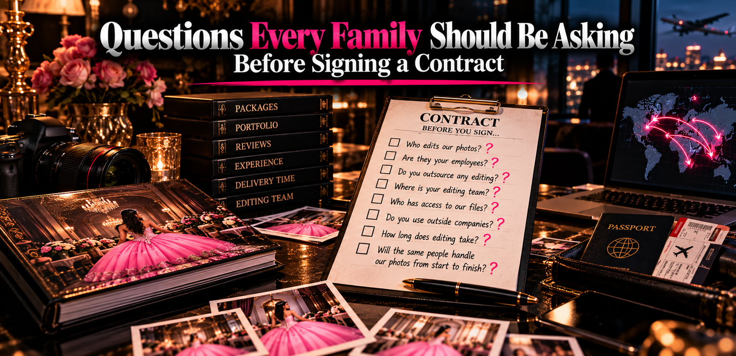 Quince photography outsourcing explained for DFW parents concerned about outside editors, privacy, photo transfers, access, and delivery.