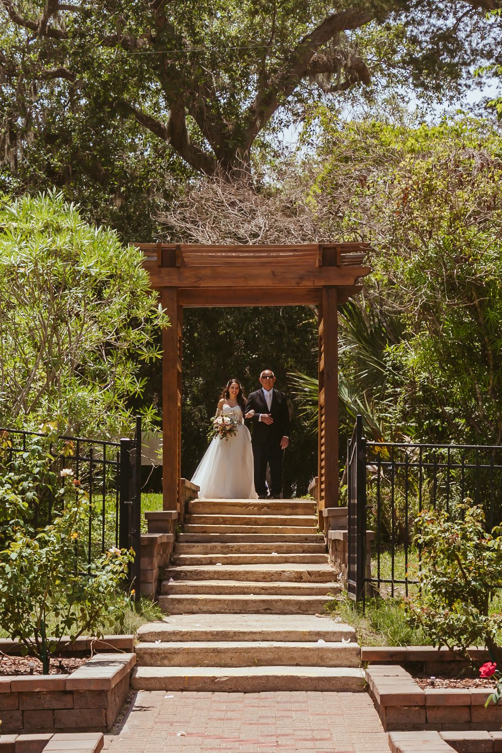 Washington Oaks Gardens State Park Wedding in Palm Coast, Florida. Ceremony photography.